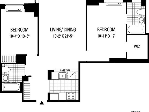 2nd image of 2 Gold St APT 2413