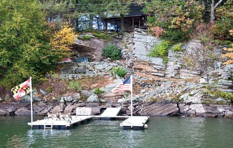 View of Cat Rocks from Deep Creek Lake
