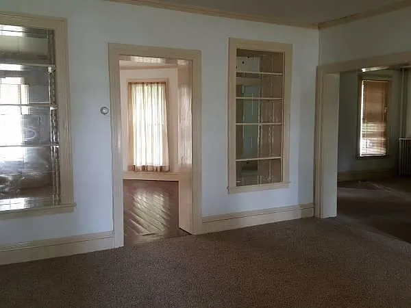 looking in to dining room on right and enormous great room o