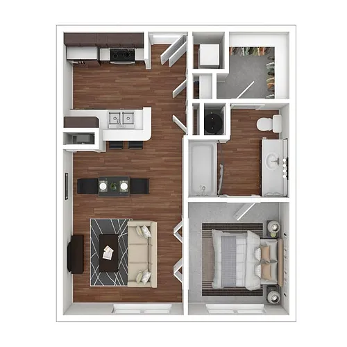 Floor plan Sunshine Peak - Renovated