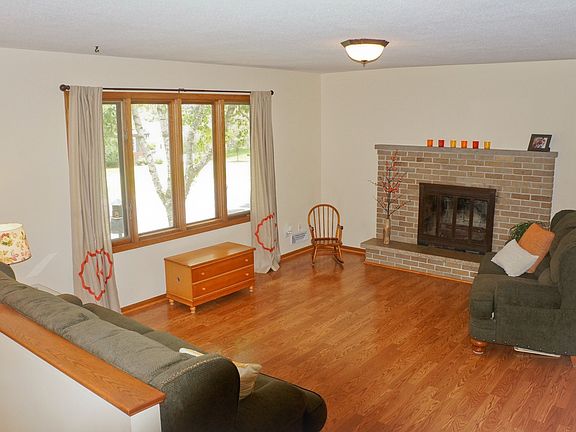 Large, bright living room wi