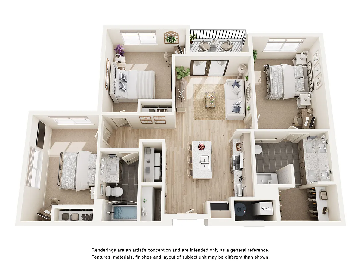 Floor plan 3 Bed/2 Bath