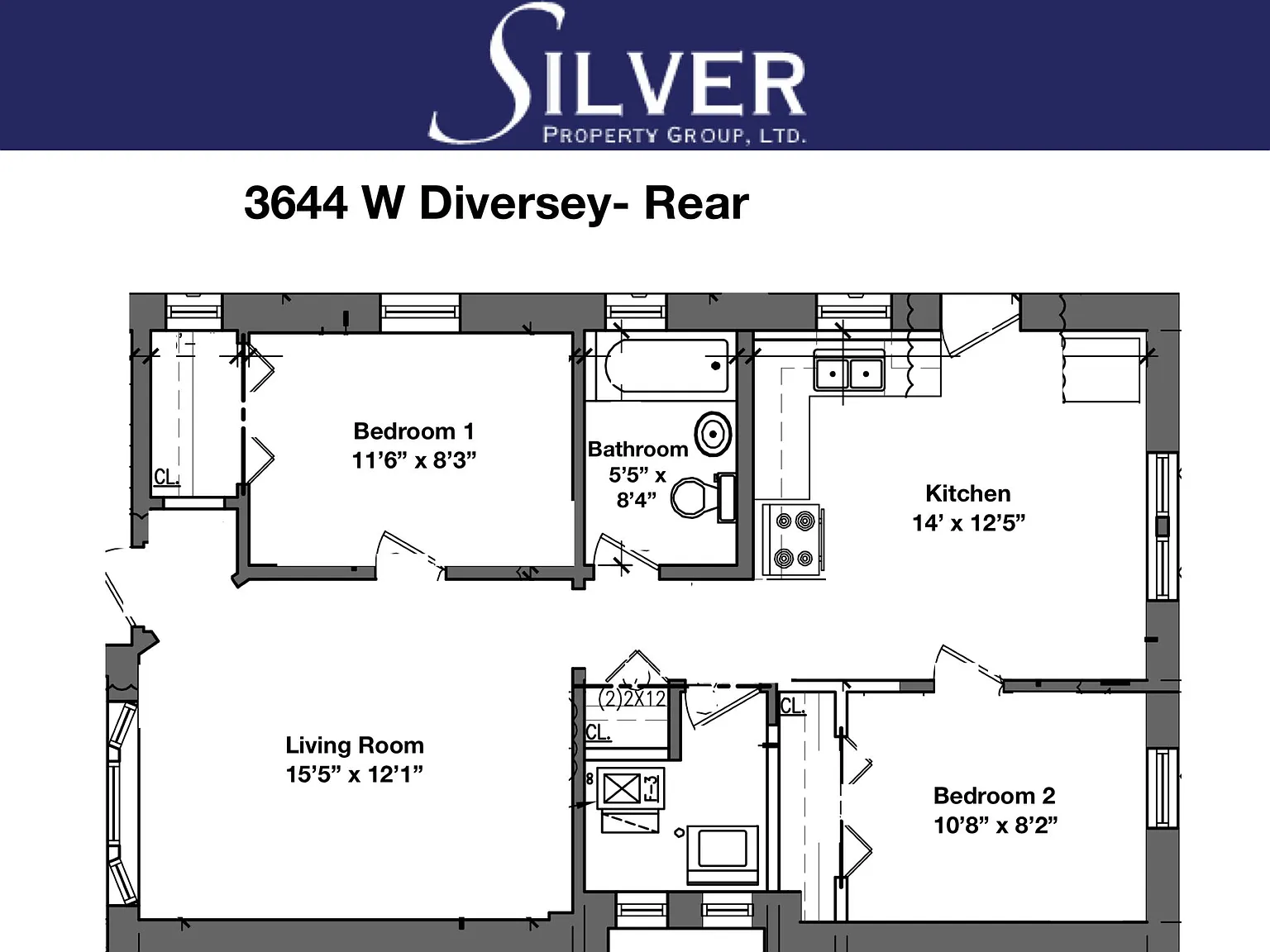 2 bed, $2,300 — Photo 2