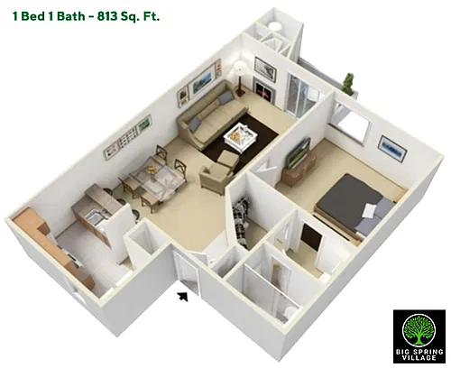 Floor plan Premium Renovated Apartment