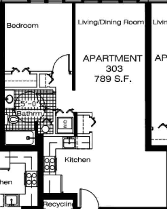 1 bed, 789 sqft, $2,300 — Photo 4