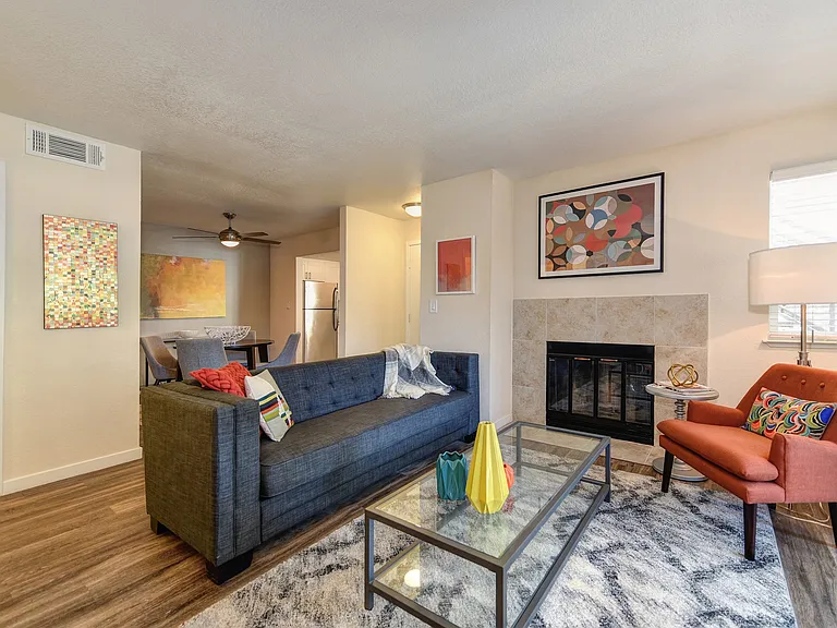 Living Room with Dining Area