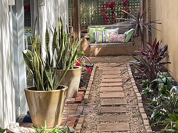 Zen Private Garden Area off Master Bedroom