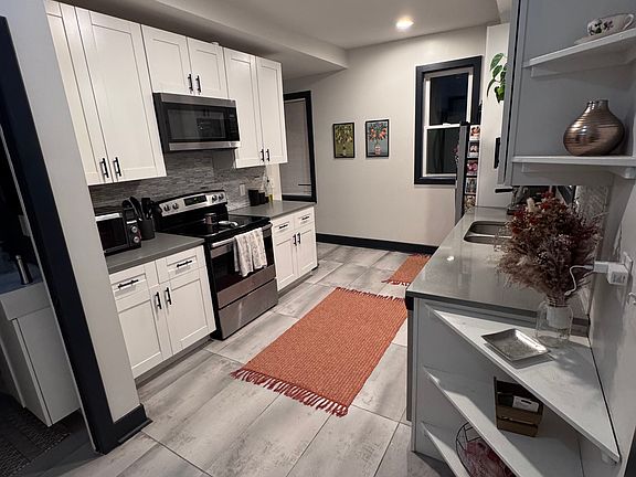 Kitchen Area with Half Bath