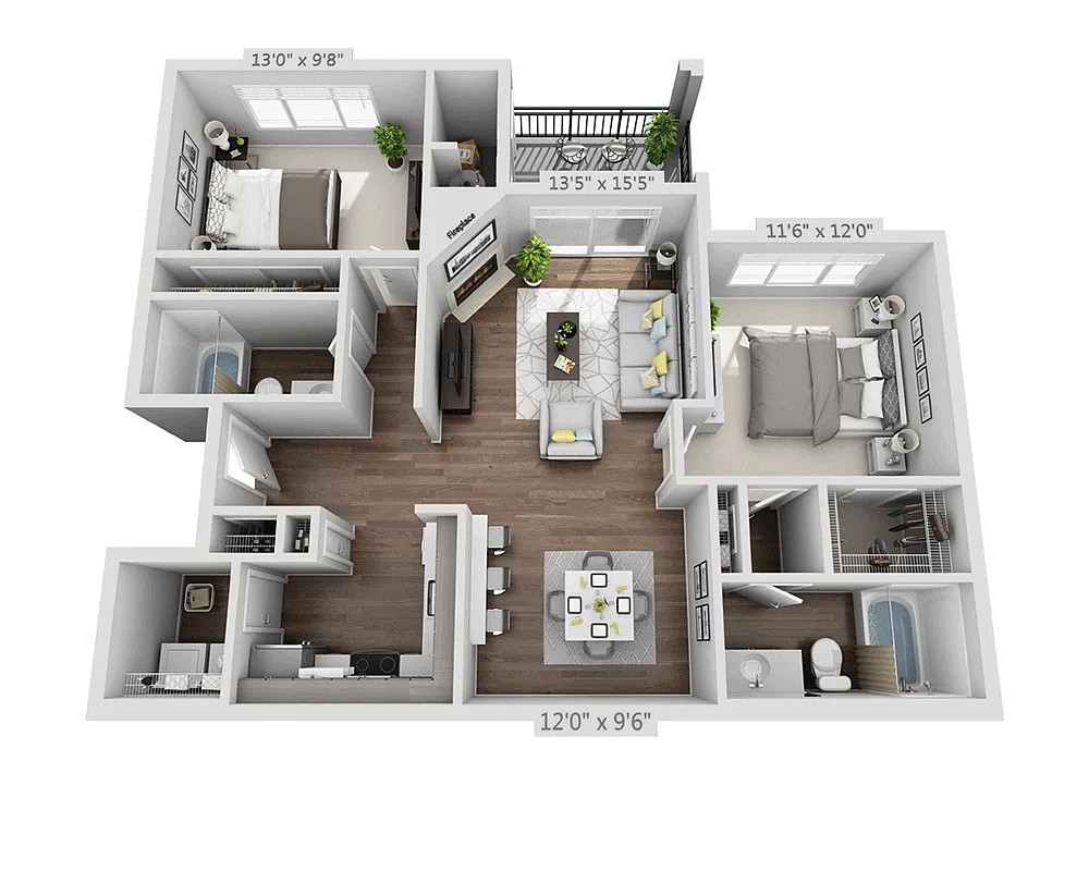 Floor plan Plan B2A