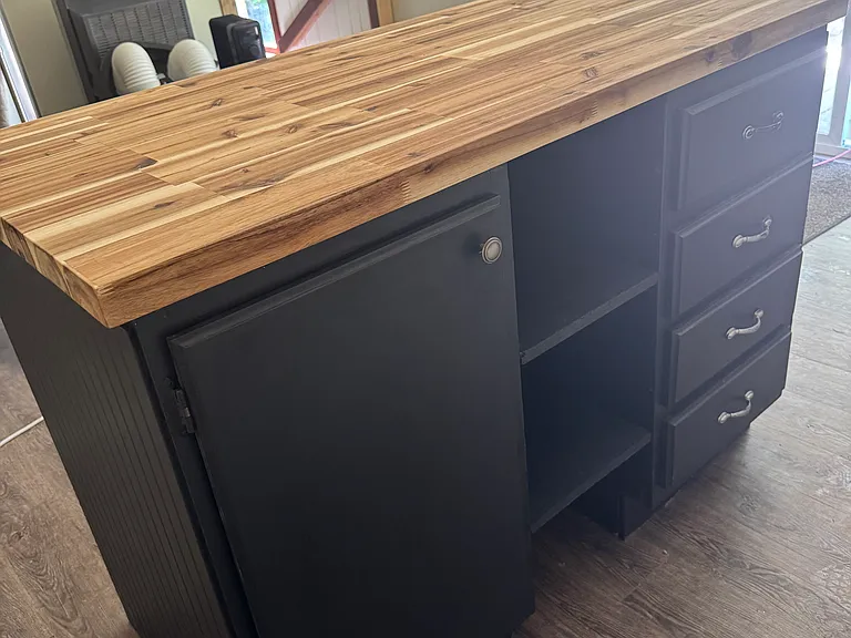 Butcher block island