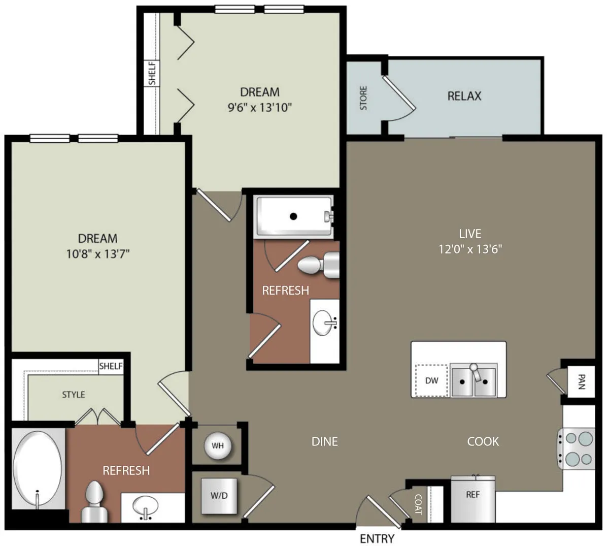 Floor plan B1