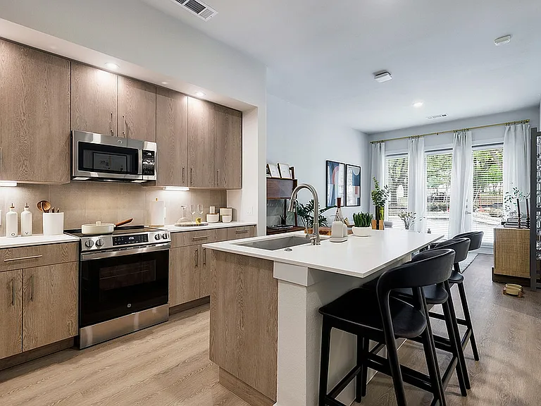 Modern materials and clean layout
