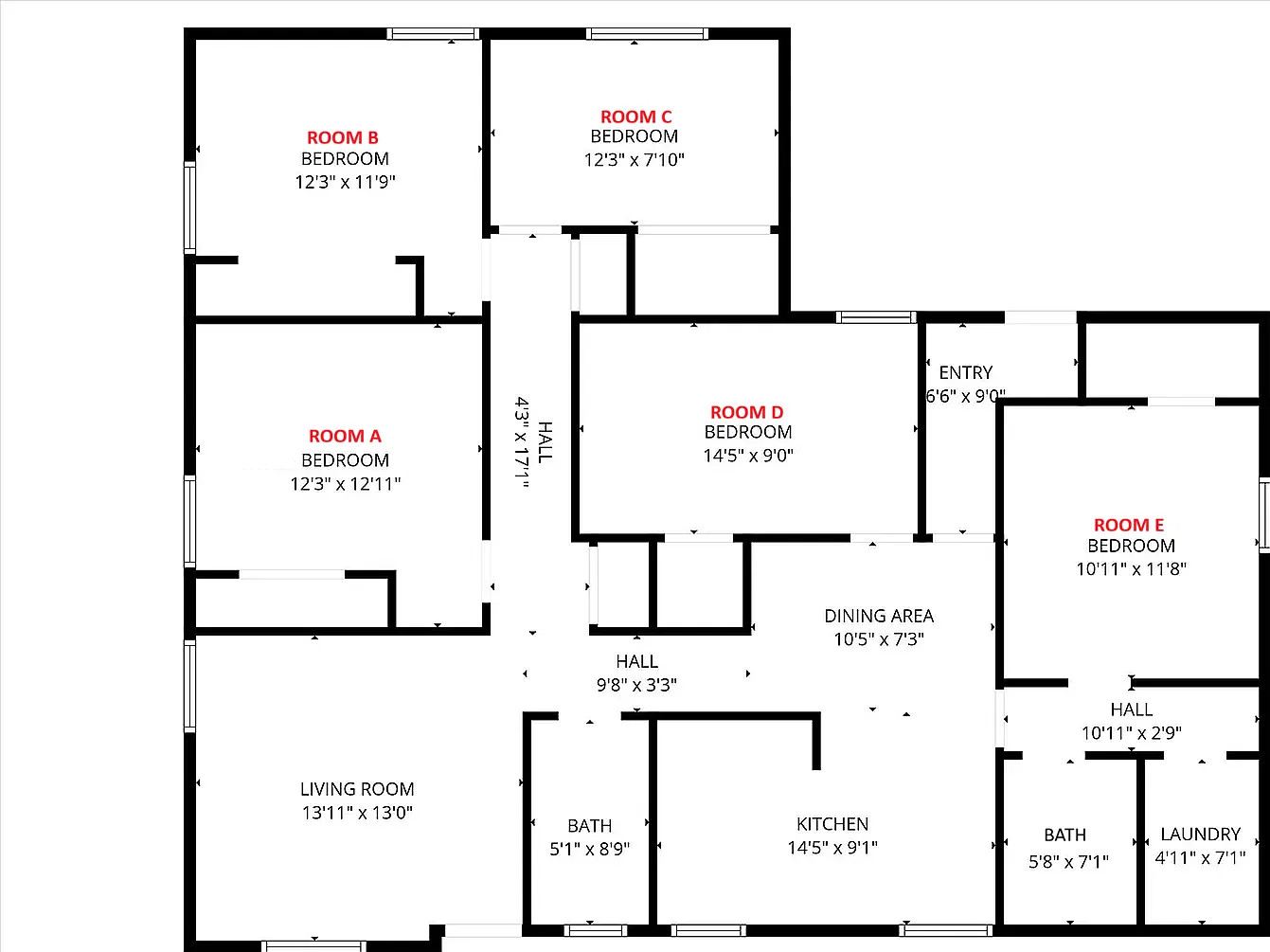 5 bed, 1244 sqft, $775 — Photo 3