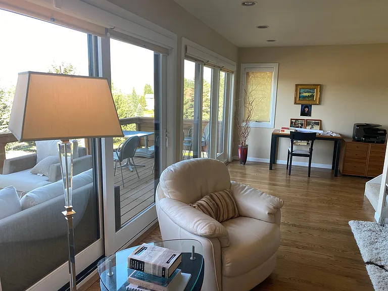 Living Room, Front Deck and work area