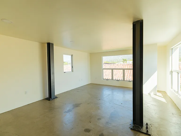Second floor living and bedroom.