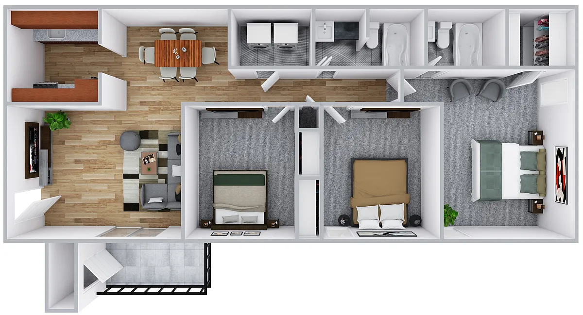 Floor plan 3 BEDROOM