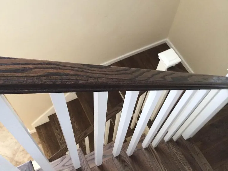 Looking down from upstairs