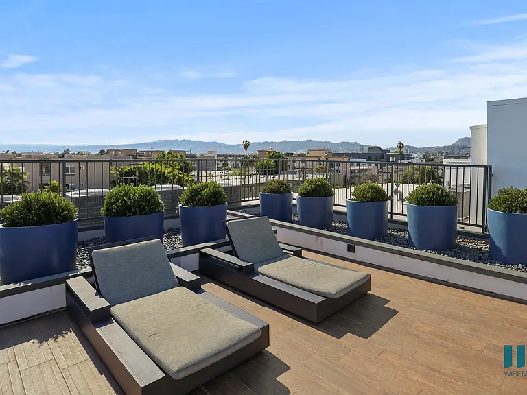 Rooftop Terrace with Lounge Chairs