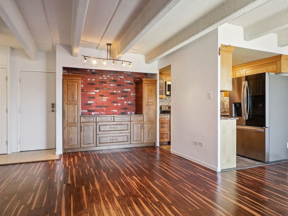 Living Room with built in buffet