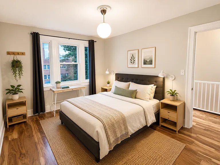 Top floor front bedroom.