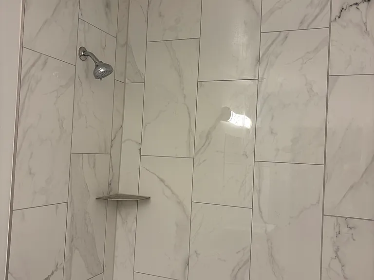 New tile shower