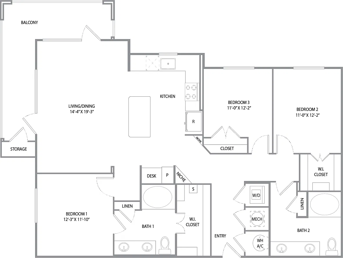 Floor plan Trinity