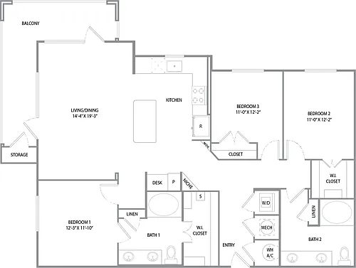Floor plan Trinity