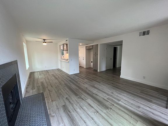 Living room from patio door.