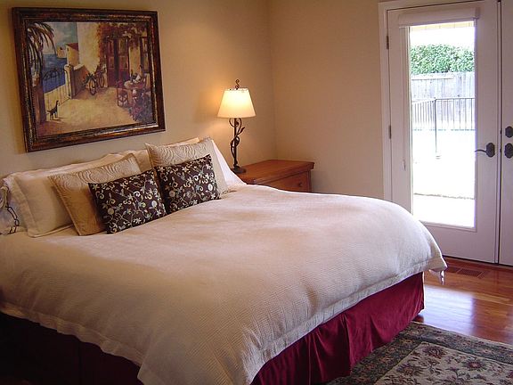 Portion of the Master with Double French Doors exiting to covered back patio 