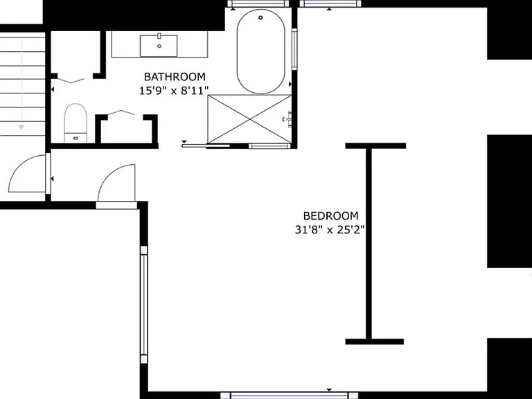 Primary Bedroom - Top Floor