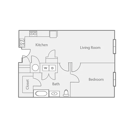 Floor plan A1I - A1M