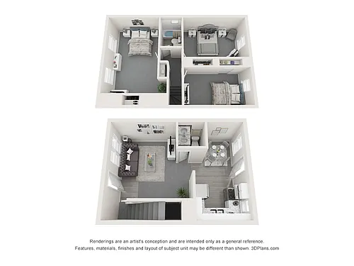 Floor plan 3x1 Semi