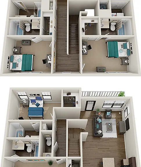 5x5.5 Floor Plan - The Collective at Clemson 5x5.5 Floor Plan - The Collective at Clemson