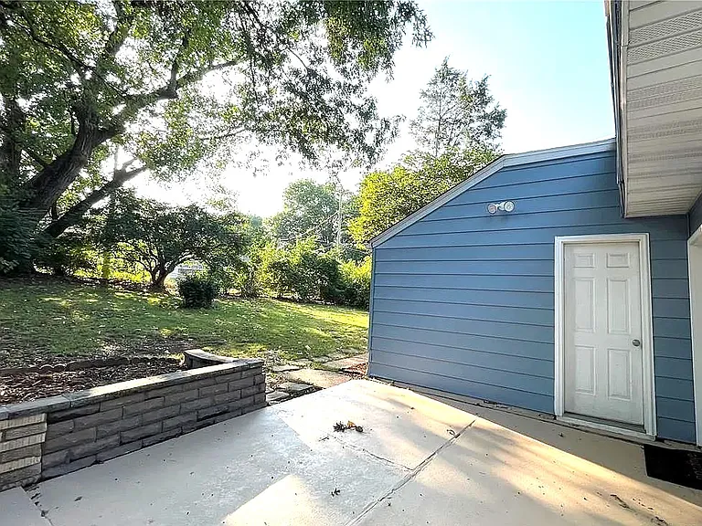 Back Patio And Fenced Yard