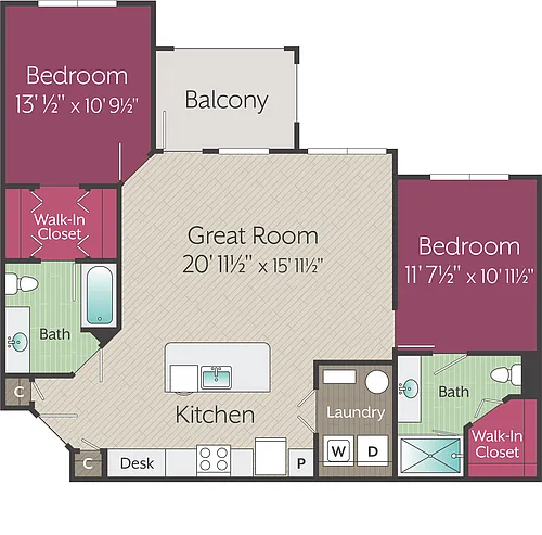 Floor plan Meditate