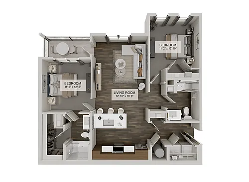 Floor plan Journey Plus (B1P)