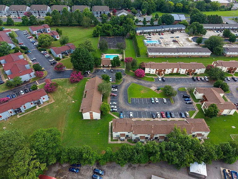 Aerial view of the community