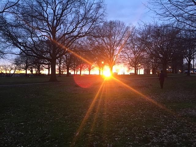 Sunset from the front porch!