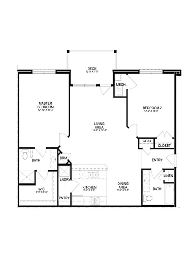Floor plan Willow 2B