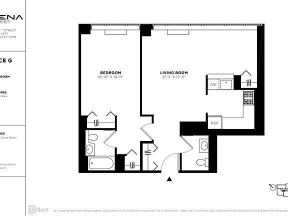 2nd image of 601 W 57th St APT 35G