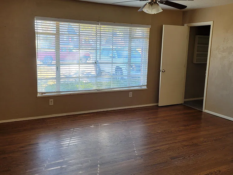 Living room and entrance to master