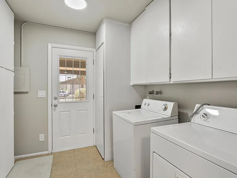 Entry way from the carport/laundry room
