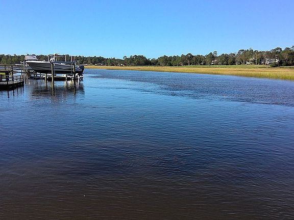 looking downriver from dock
