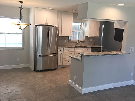 Into kitchen