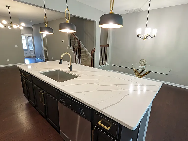 Kitchen, Living Room and Dining