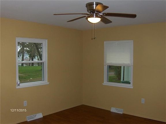 Dining Room with laminate floor.