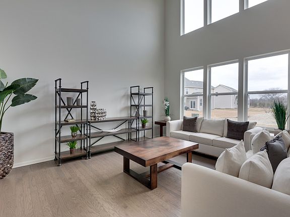 Two-Story Gathering Room with Plenty of Natural Light