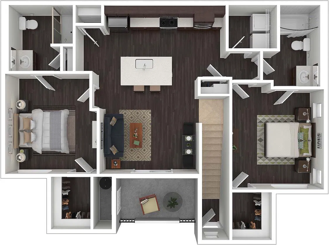 Floor plan 2X2C