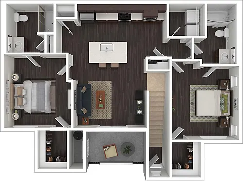 Floor plan 2X2C