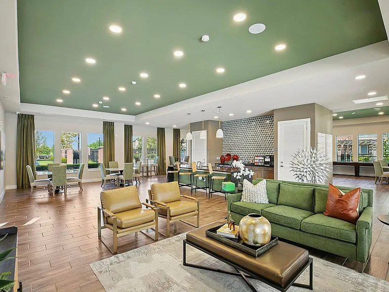 Relax and connect in our stylish resident clubhouse, featuring comfortable seating and a convenient coffee bar.